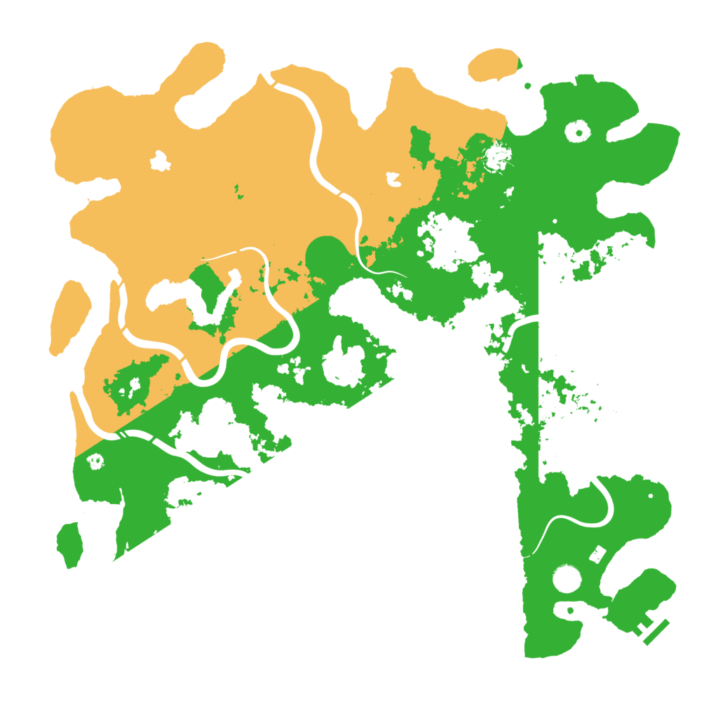 Biome Rust Map: Procedural Map, Size: 4500, Seed: 821122985