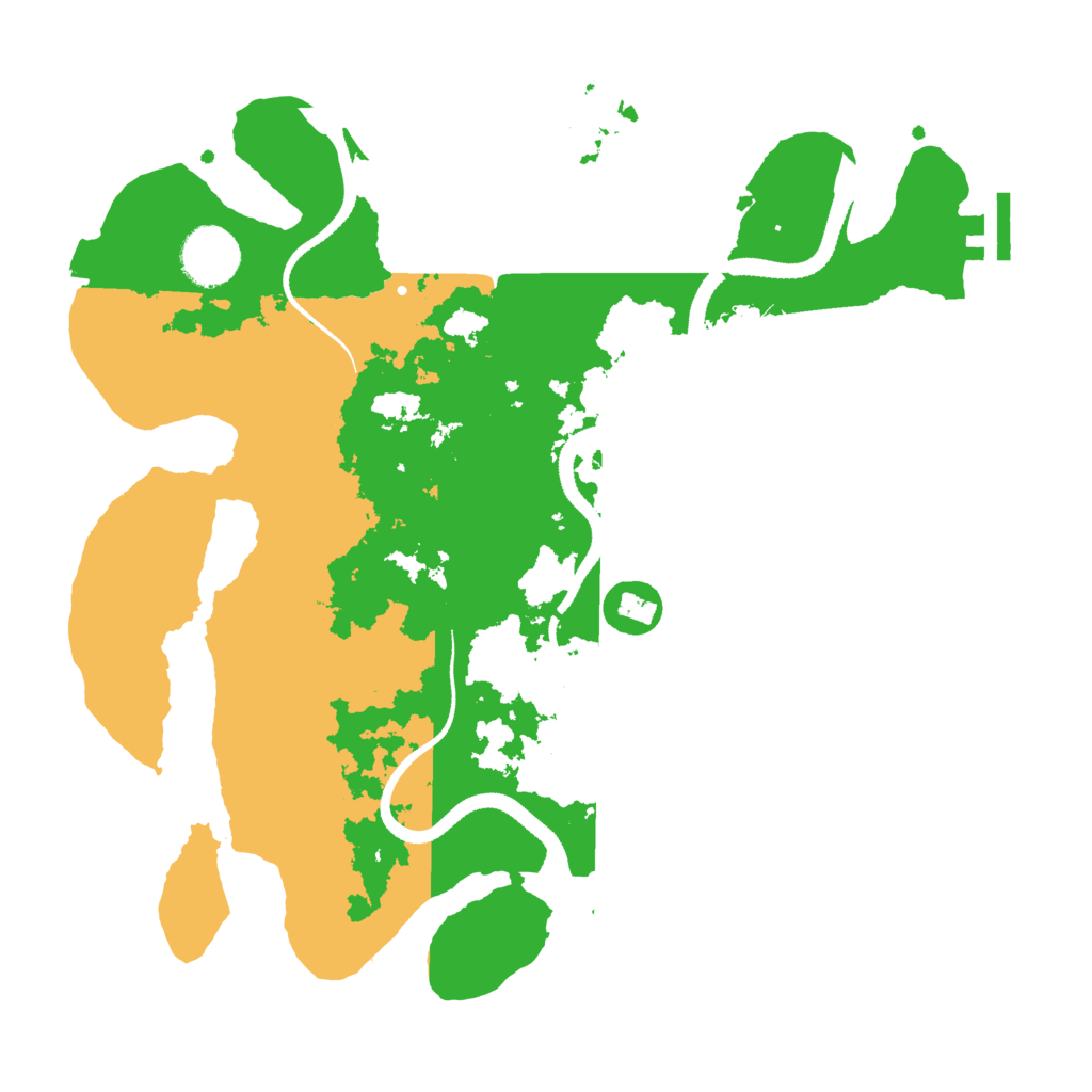 Biome Rust Map: Procedural Map, Size: 3250, Seed: 2105