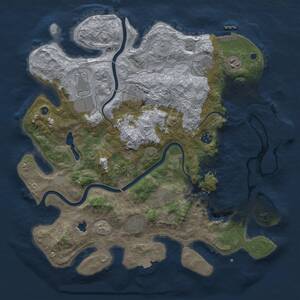 Thumbnail Rust Map: Procedural Map, Size: 4000, Seed: 109069737, 14 Monuments