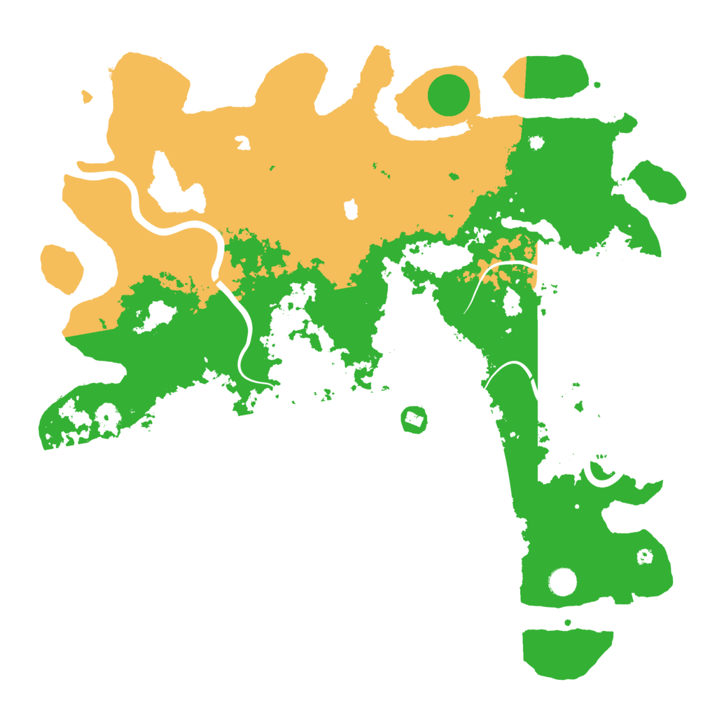 Biome Rust Map: Procedural Map, Size: 4500, Seed: 518188887