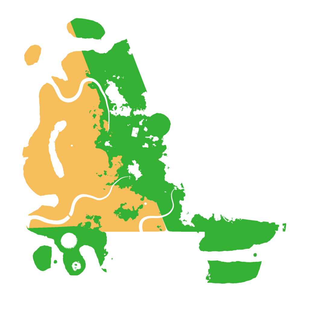 Biome Rust Map: Procedural Map, Size: 3500, Seed: 368352505