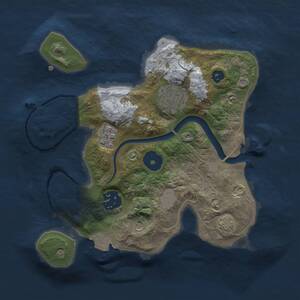 Thumbnail Rust Map: Procedural Map, Size: 2345, Seed: 1272615769, 6 Monuments
