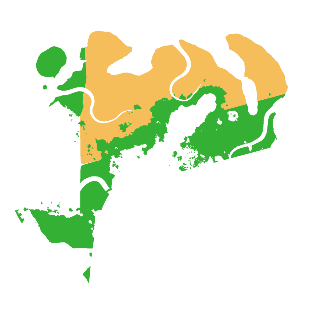 Biome Rust Map: Procedural Map, Size: 3000, Seed: 31256