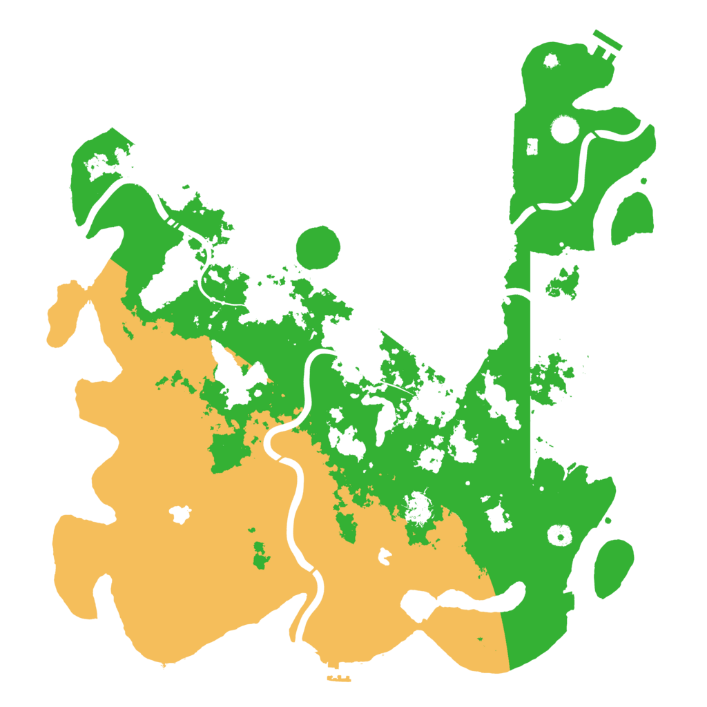 Biome Rust Map: Procedural Map, Size: 4500, Seed: 980433381