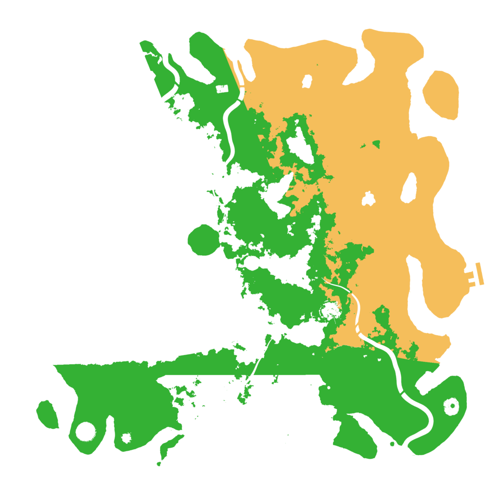 Biome Rust Map: Procedural Map, Size: 4500, Seed: 260313124