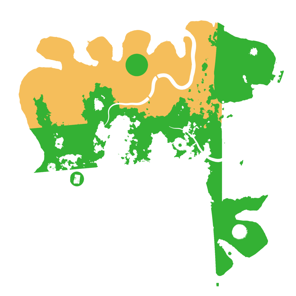 Biome Rust Map: Procedural Map, Size: 3500, Seed: 288754197
