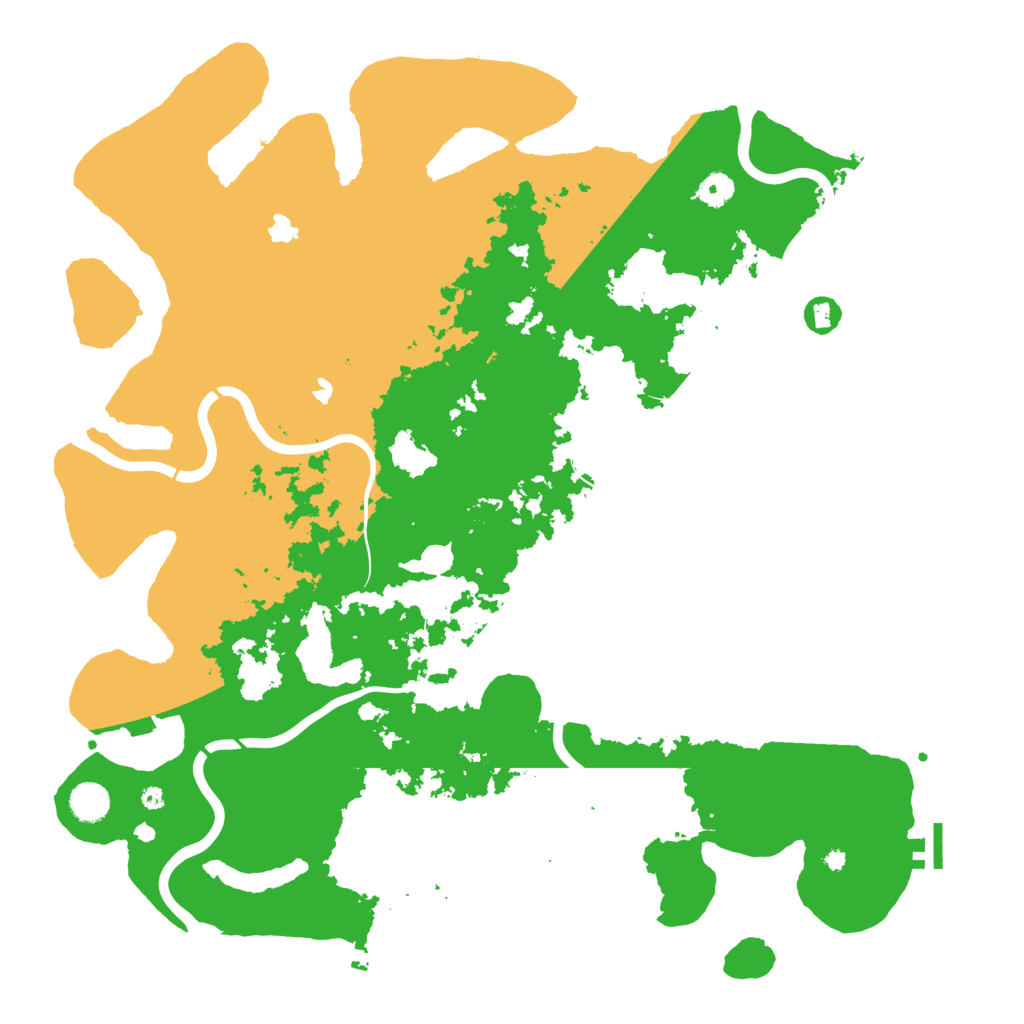 Biome Rust Map: Procedural Map, Size: 4500, Seed: 13717