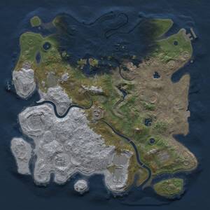 Thumbnail Rust Map: Procedural Map, Size: 4000, Seed: 1700, 15 Monuments