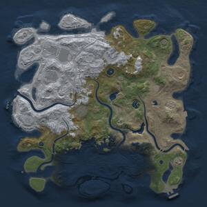 Thumbnail Rust Map: Procedural Map, Size: 4250, Seed: 522321284, 15 Monuments