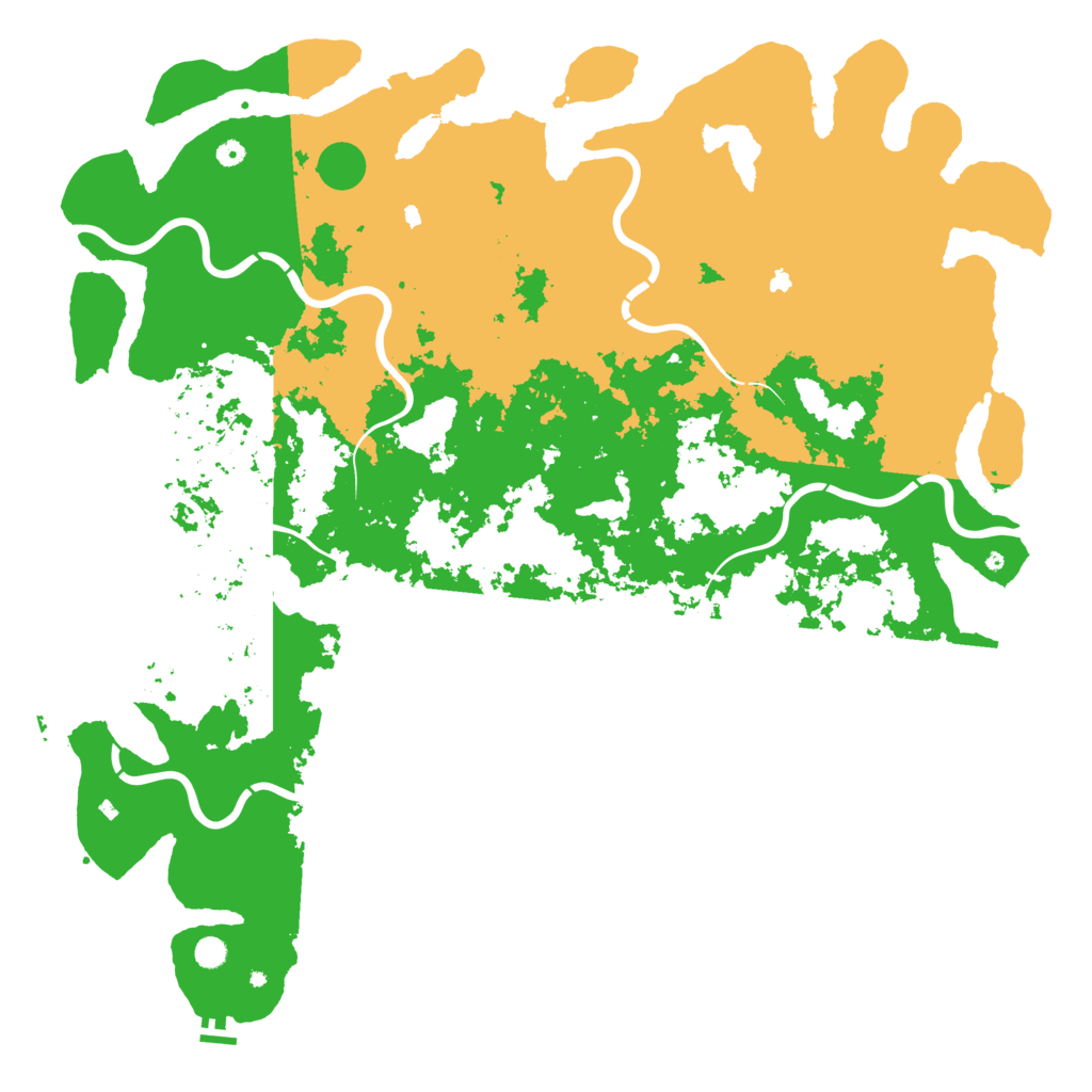 Biome Rust Map: Procedural Map, Size: 6000, Seed: 20250928