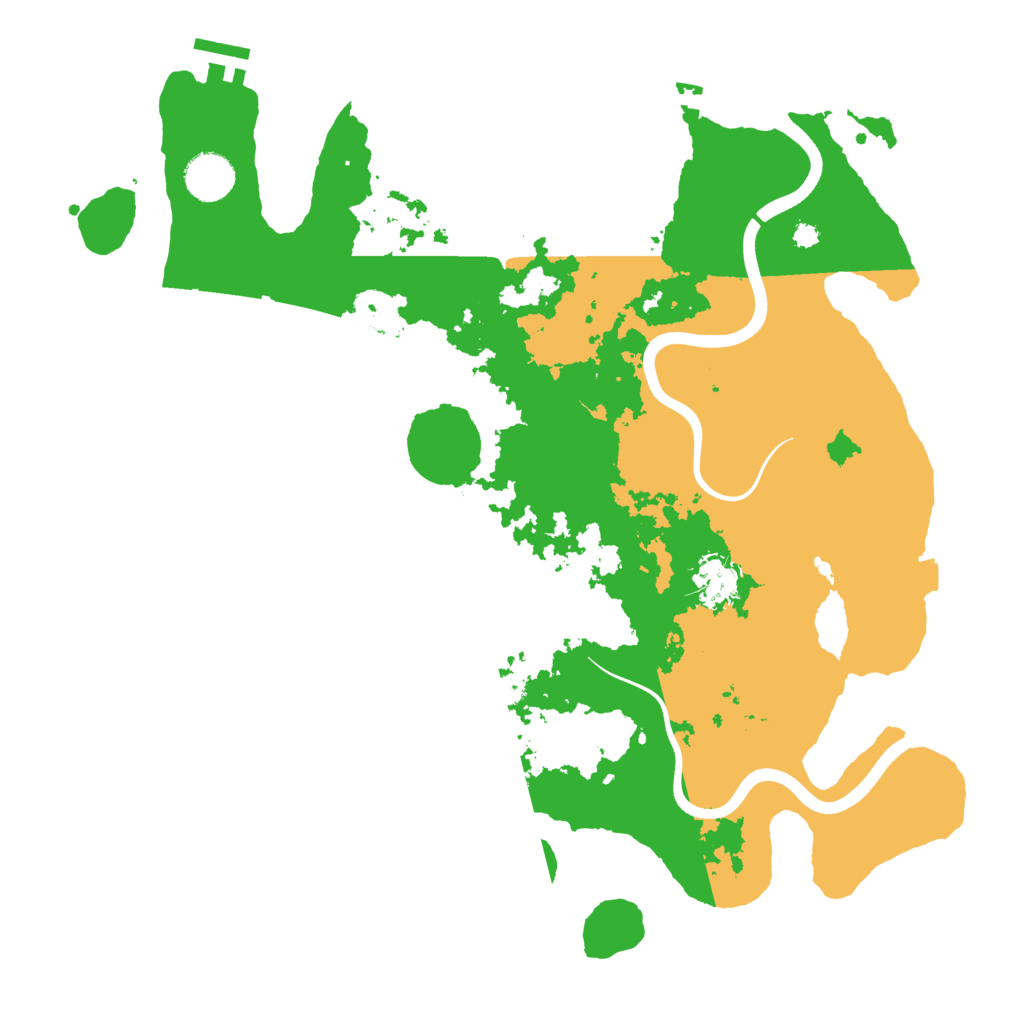 Biome Rust Map: Procedural Map, Size: 3700, Seed: 2064416874