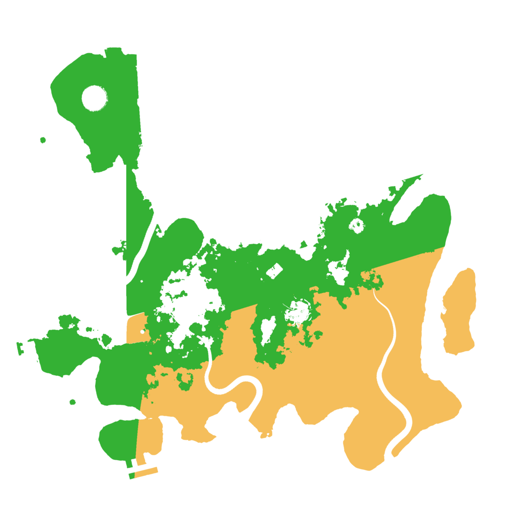 Biome Rust Map: Procedural Map, Size: 3500, Seed: 640467015