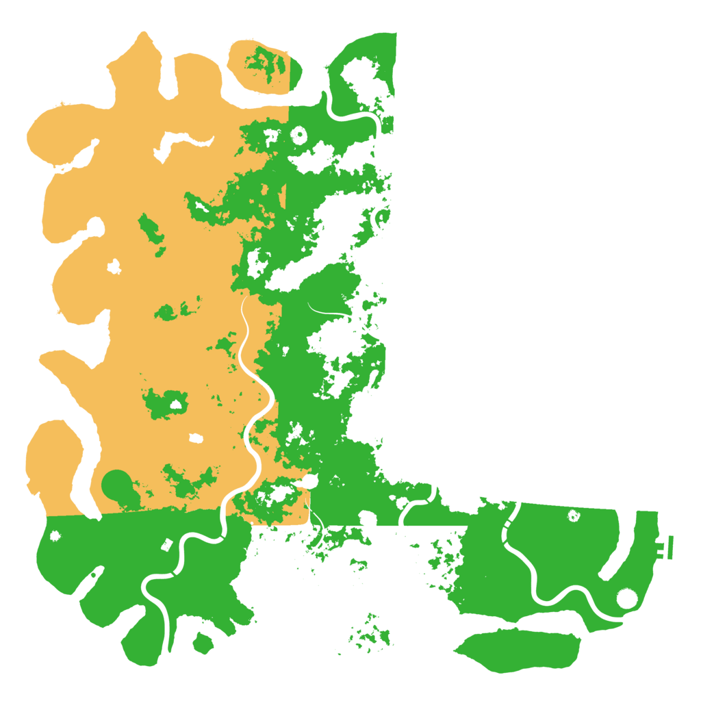 Biome Rust Map: Procedural Map, Size: 6000, Seed: 740287518