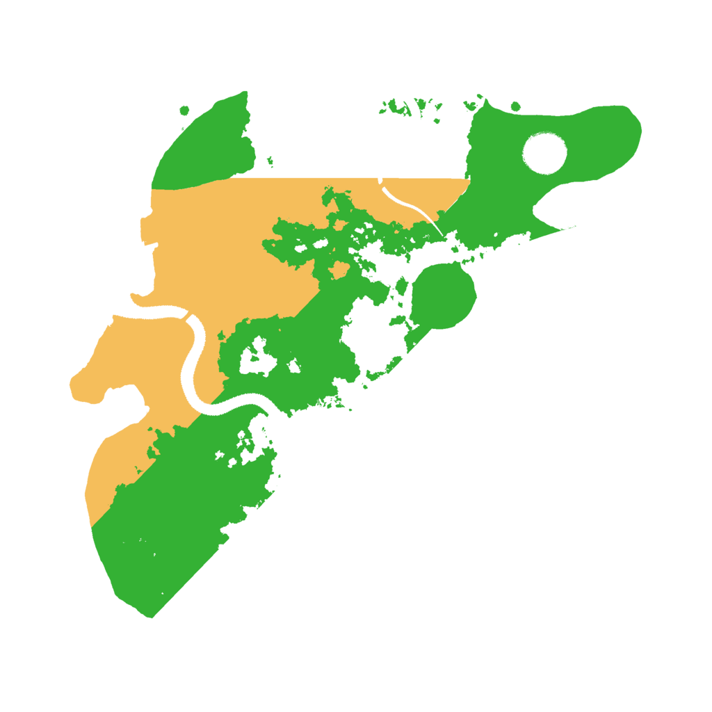 Biome Rust Map: Procedural Map, Size: 3000, Seed: 2074196