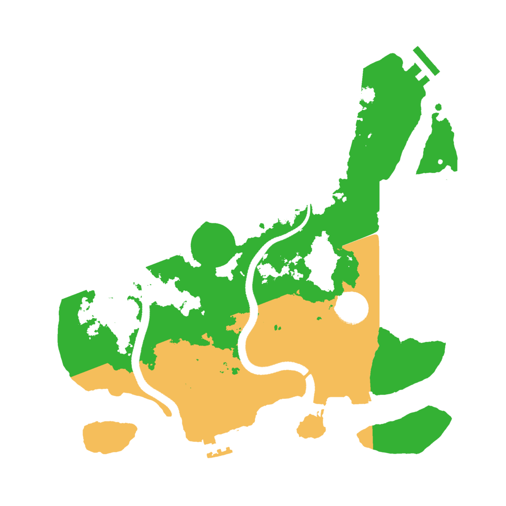 Biome Rust Map: Procedural Map, Size: 3000, Seed: 854951433