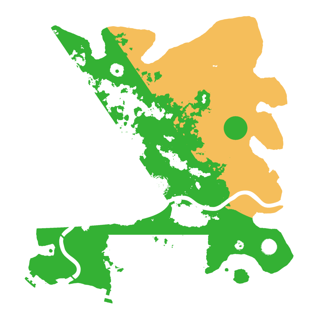 Biome Rust Map: Procedural Map, Size: 3500, Seed: 597396655
