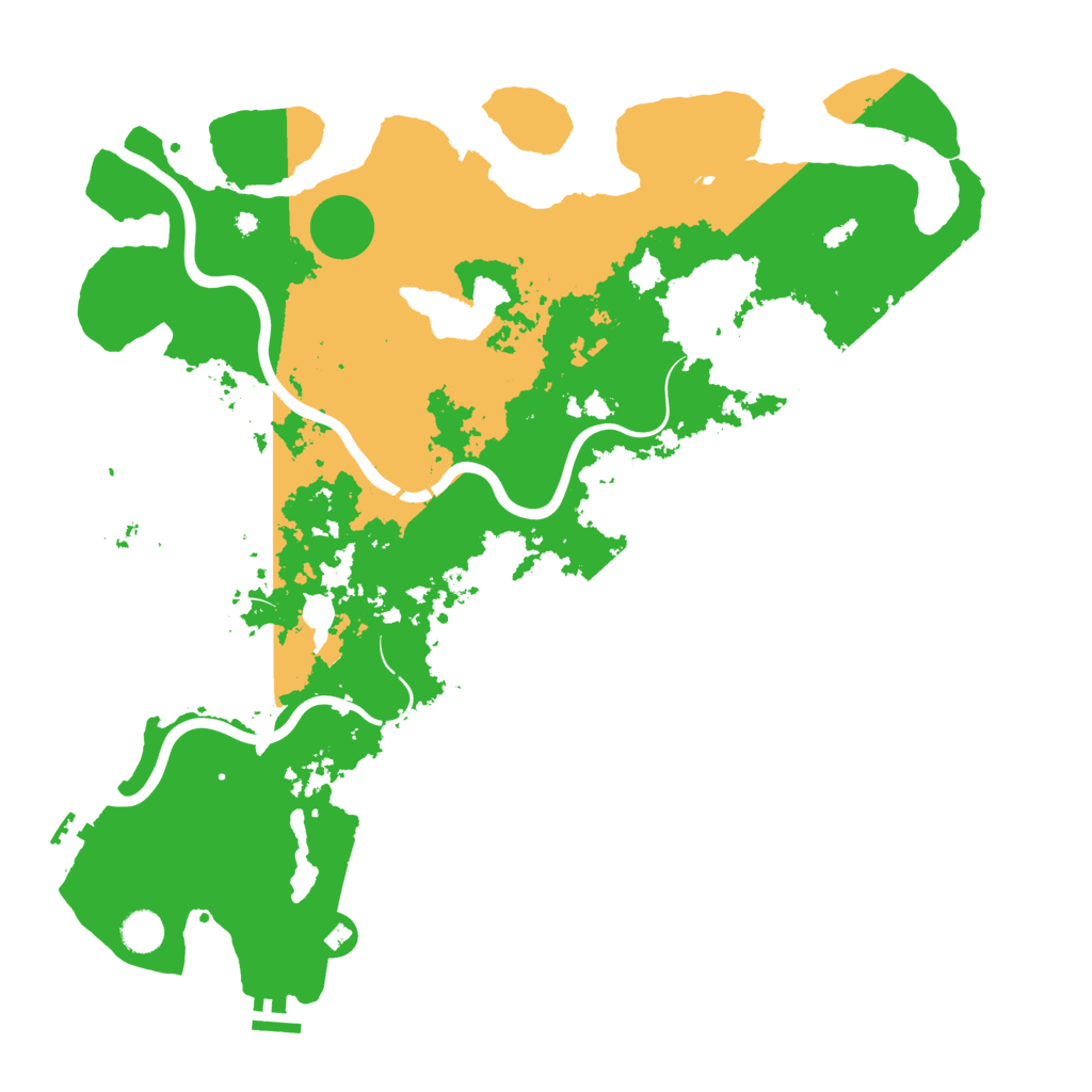 Biome Rust Map: Procedural Map, Size: 4500, Seed: 1999216005