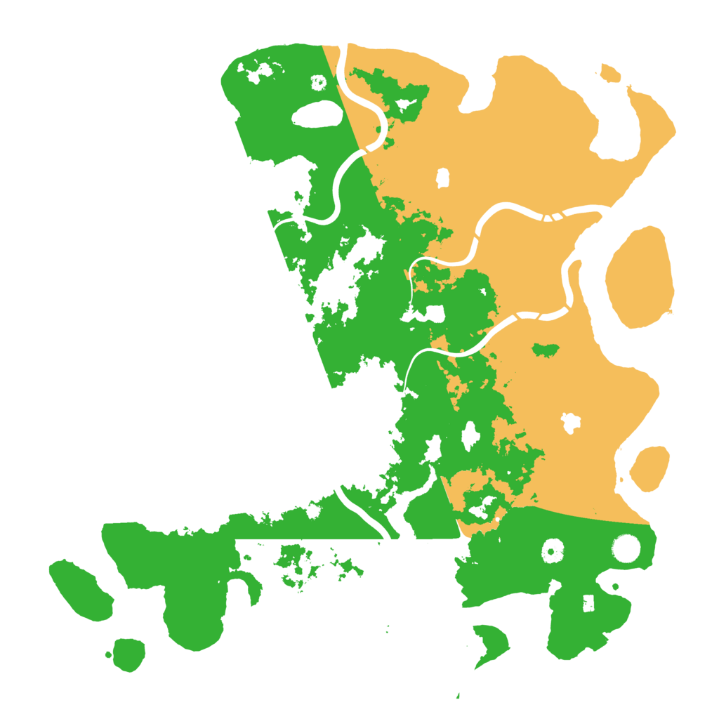 Biome Rust Map: Procedural Map, Size: 4500, Seed: 257471616