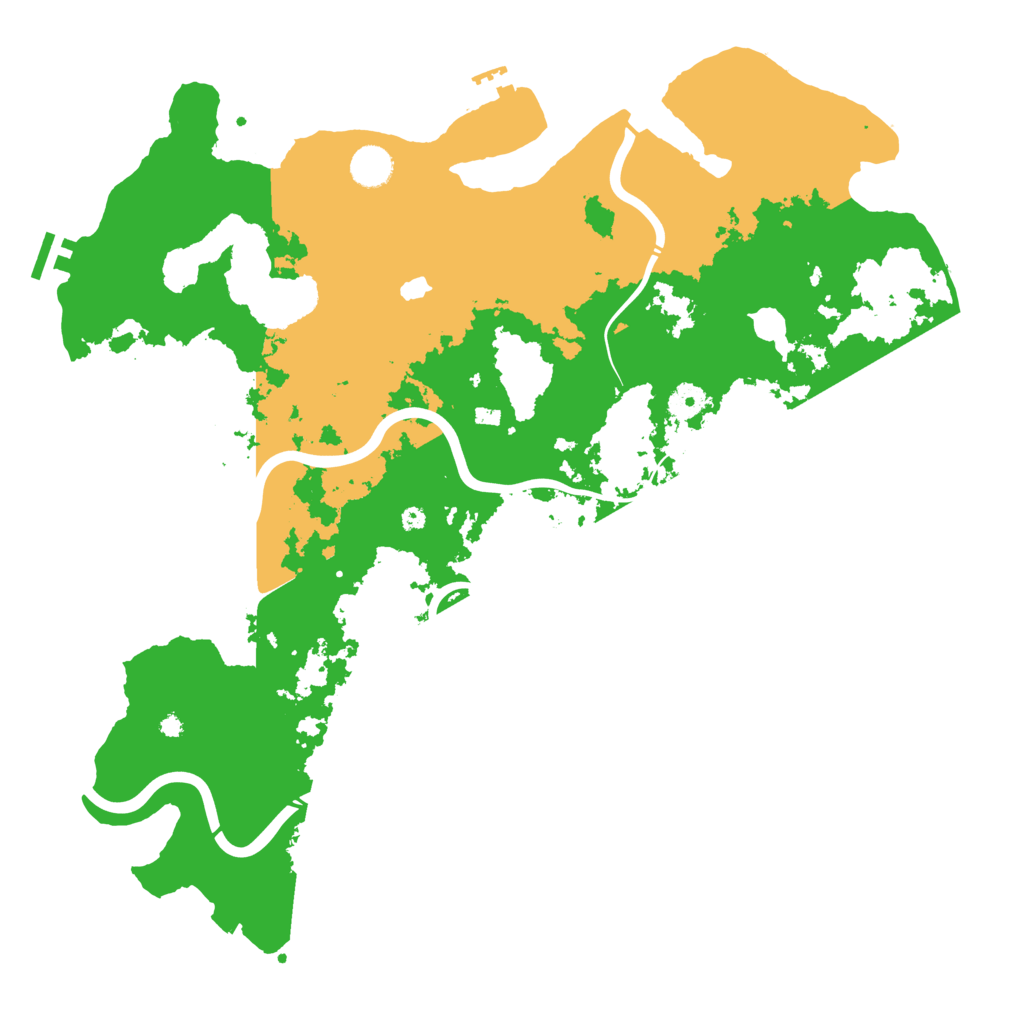 Biome Rust Map: Procedural Map, Size: 4300, Seed: 1975987854