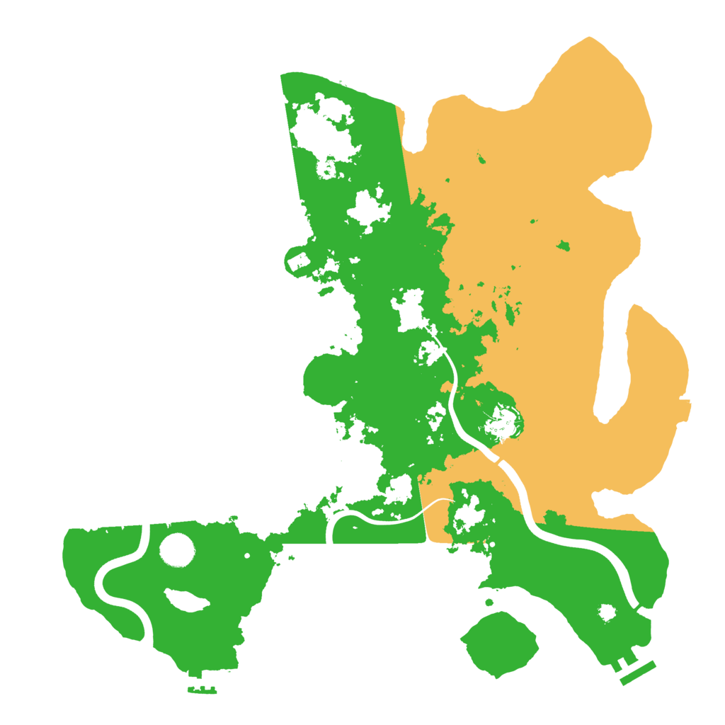 Biome Rust Map: Procedural Map, Size: 3800, Seed: 44509