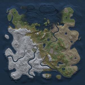 Thumbnail Rust Map: Procedural Map, Size: 4500, Seed: 364379920, 15 Monuments