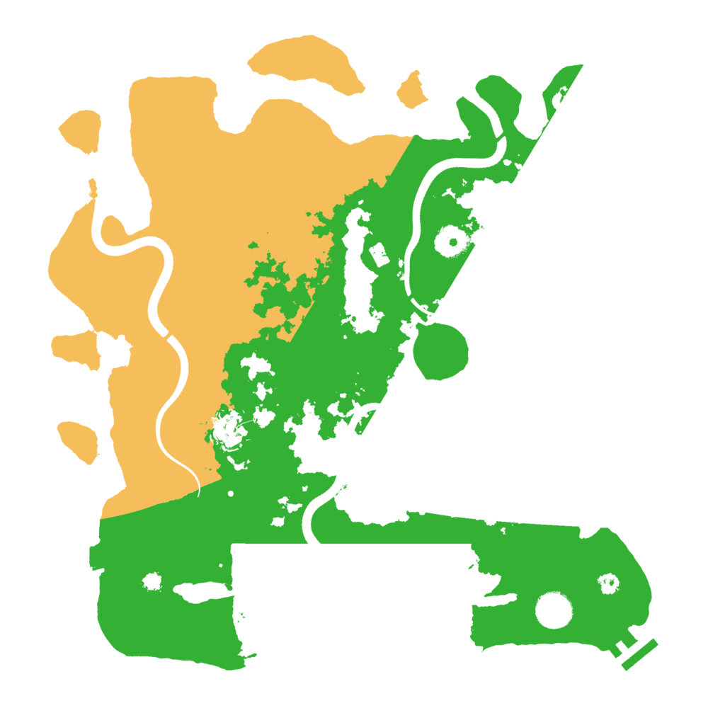Biome Rust Map: Procedural Map, Size: 3500, Seed: 892424422