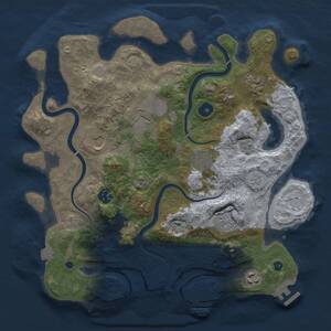 Thumbnail Rust Map: Procedural Map, Size: 3500, Seed: 892424422, 14 Monuments