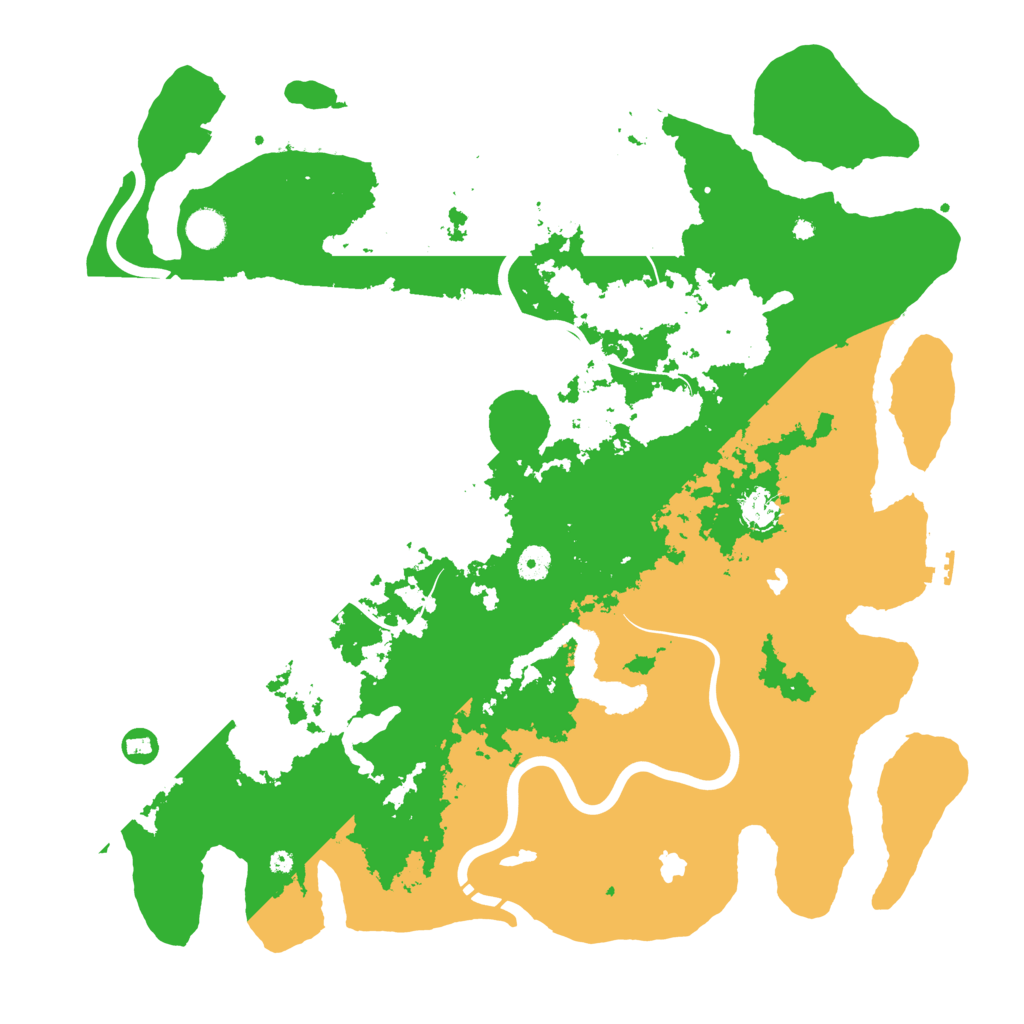 Biome Rust Map: Procedural Map, Size: 4500, Seed: 244208