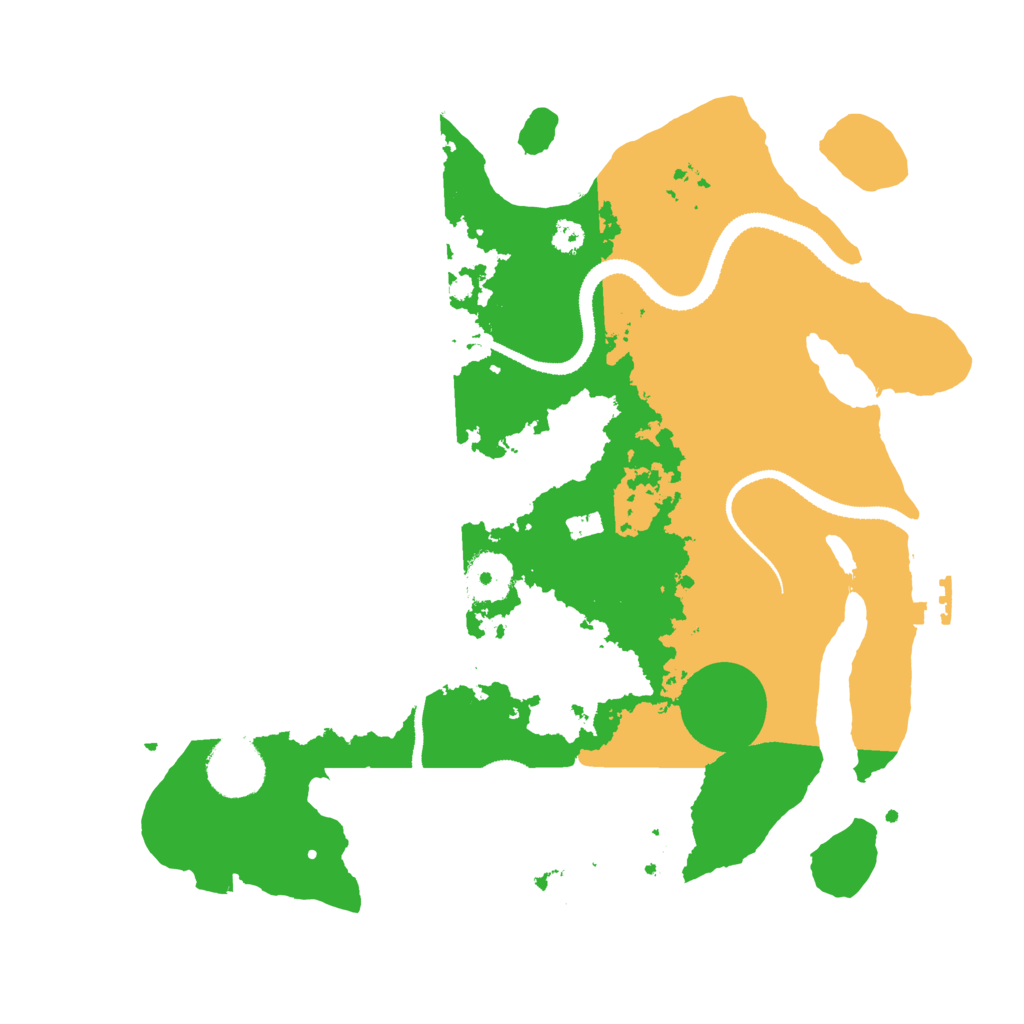Biome Rust Map: Procedural Map, Size: 3200, Seed: 1395895595