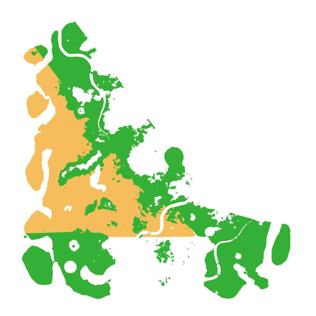 Biome Rust Map: Procedural Map, Size: 4500, Seed: 249059622