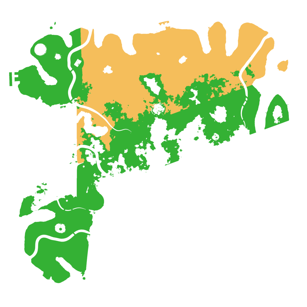Biome Rust Map: Procedural Map, Size: 4500, Seed: 243281345