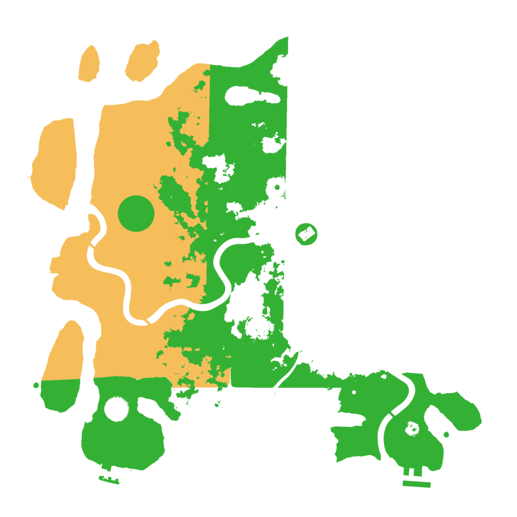 Biome Rust Map: Procedural Map, Size: 3750, Seed: 43711