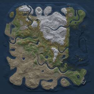 Thumbnail Rust Map: Procedural Map, Size: 4500, Seed: 7534688, 16 Monuments