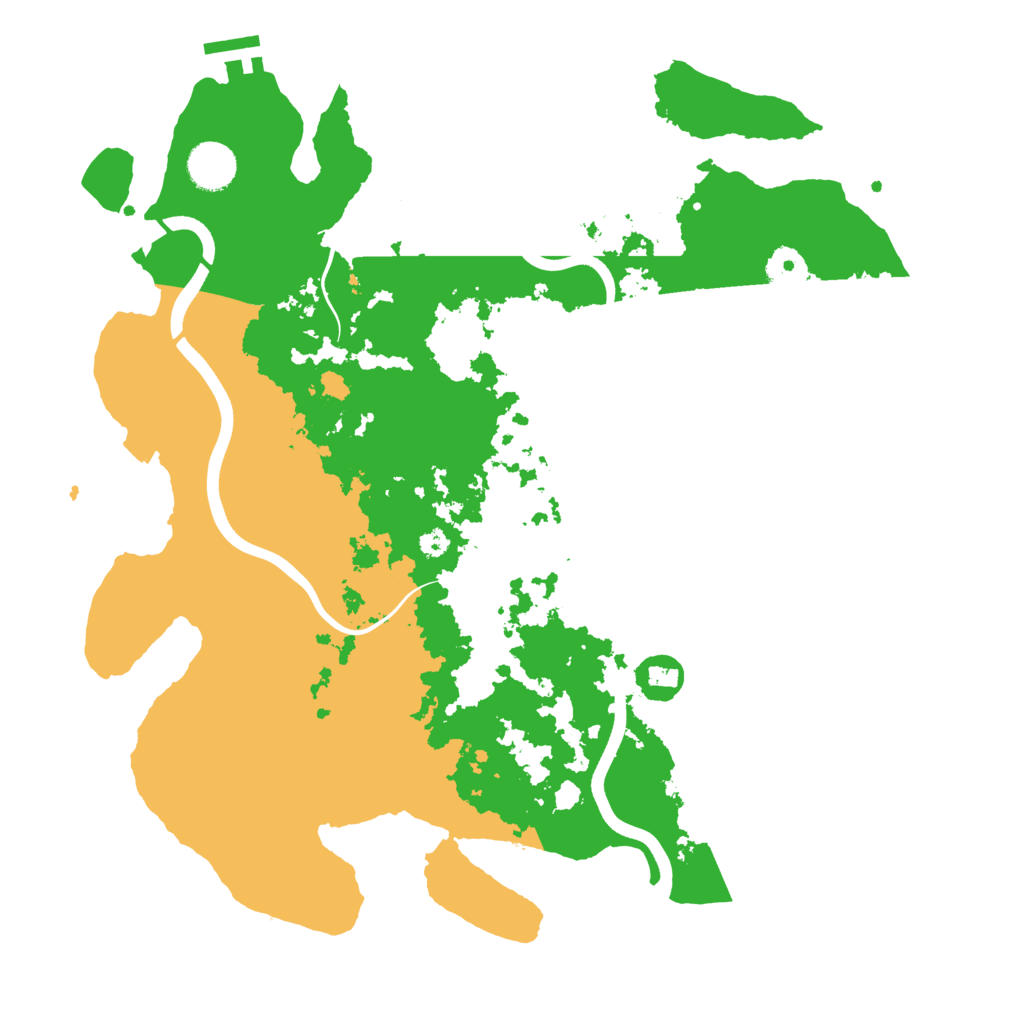 Biome Rust Map: Procedural Map, Size: 3700, Seed: 71151965