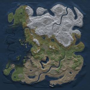 Thumbnail Rust Map: Procedural Map, Size: 4500, Seed: 1002550149, 17 Monuments