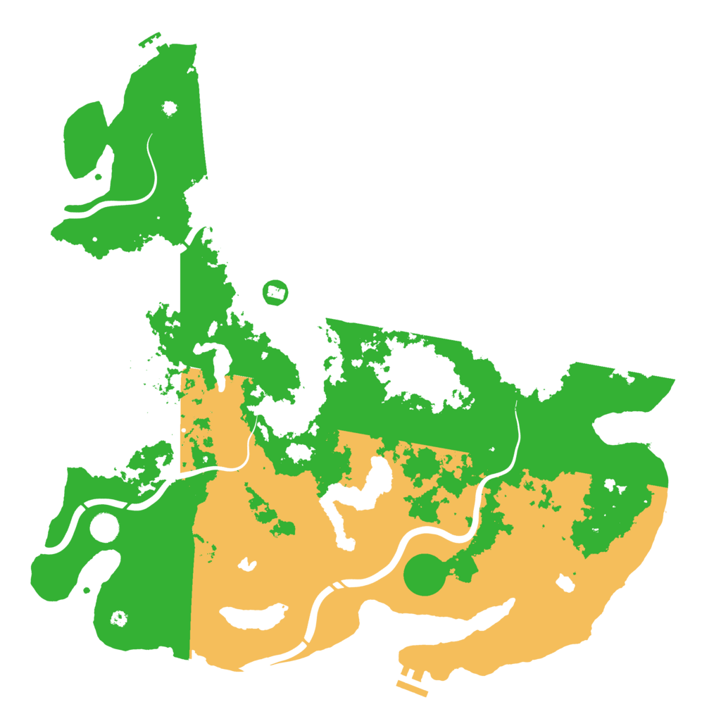 Biome Rust Map: Procedural Map, Size: 4500, Seed: 1002550149