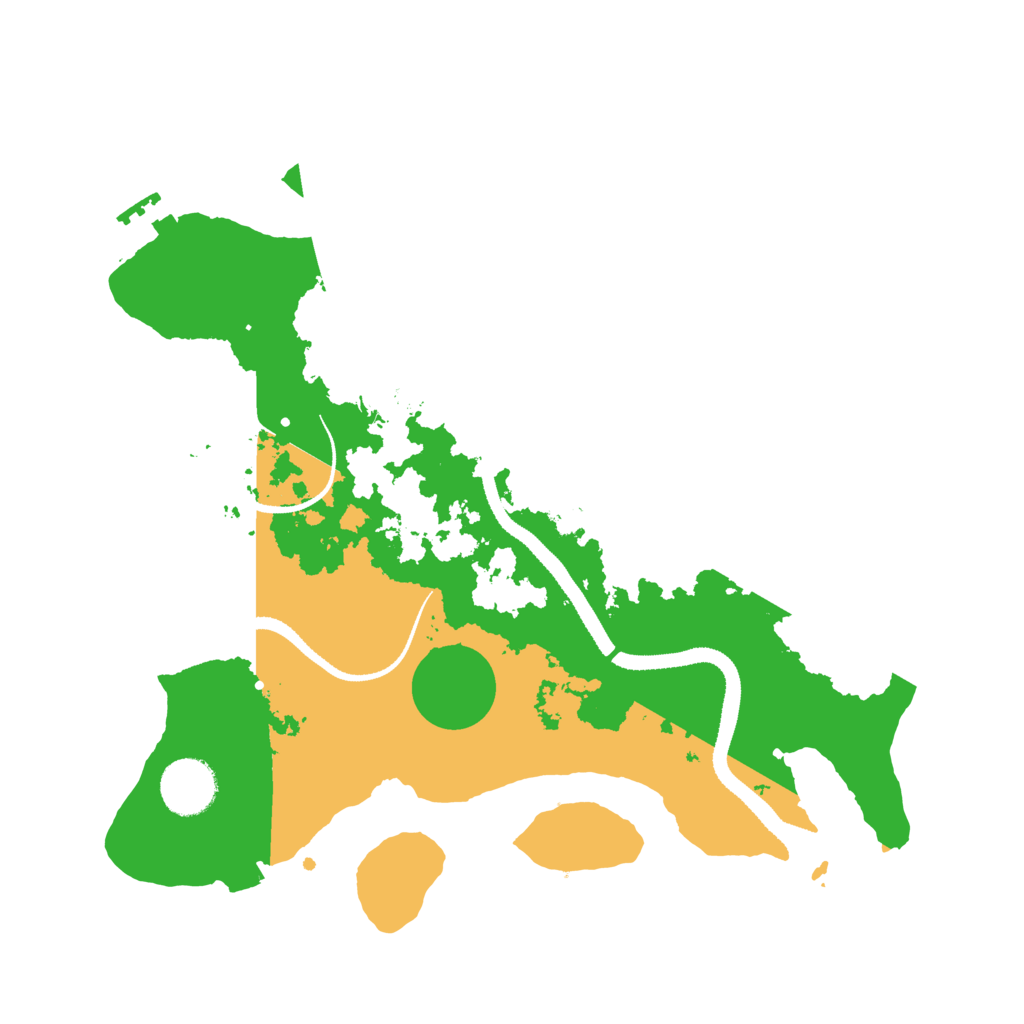 Biome Rust Map: Procedural Map, Size: 3222, Seed: 493705415