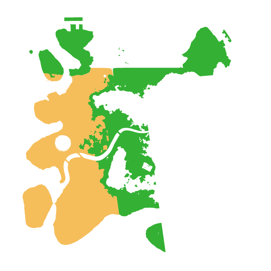 Biome Rust Map: Procedural Map, Size: 3000, Seed: 548438363