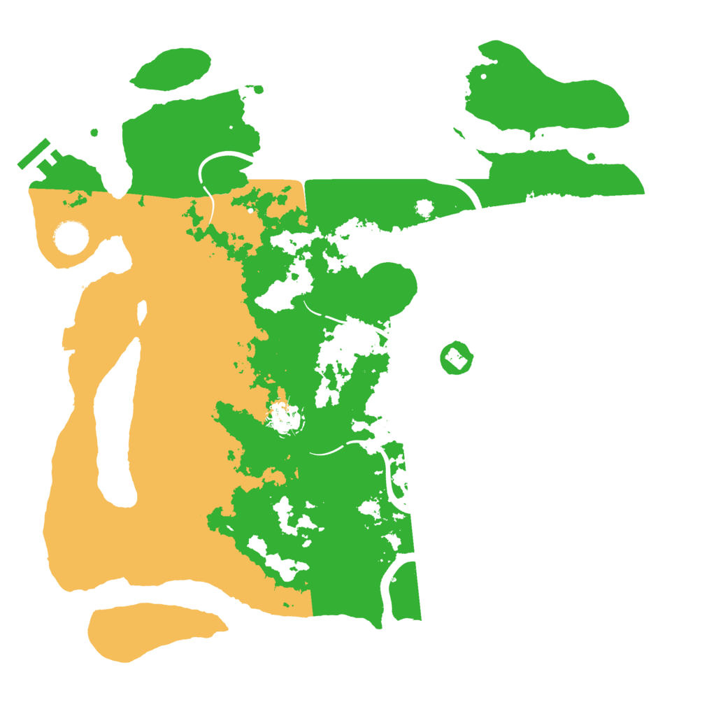 Biome Rust Map: Procedural Map, Size: 3700, Seed: 136187228