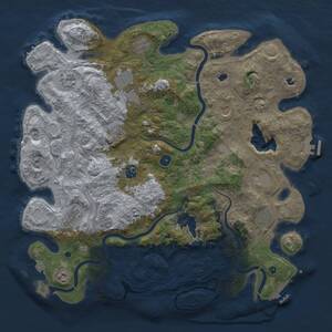 Thumbnail Rust Map: Procedural Map, Size: 4500, Seed: 1307275055, 17 Monuments