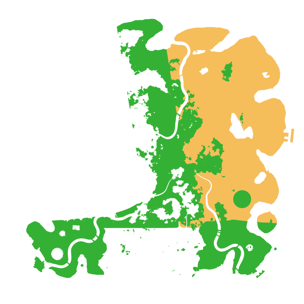 Biome Rust Map: Procedural Map, Size: 4500, Seed: 1307275055