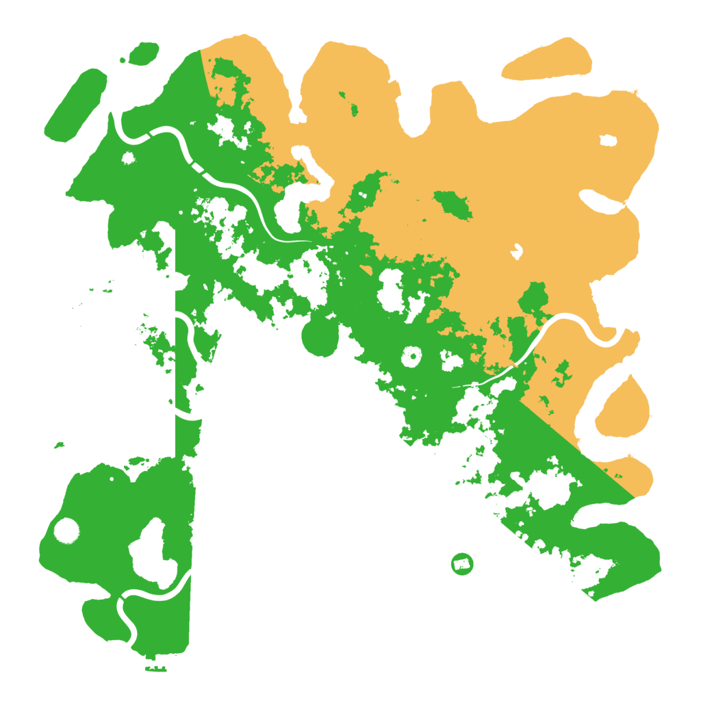 Biome Rust Map: Procedural Map, Size: 5000, Seed: 61888611