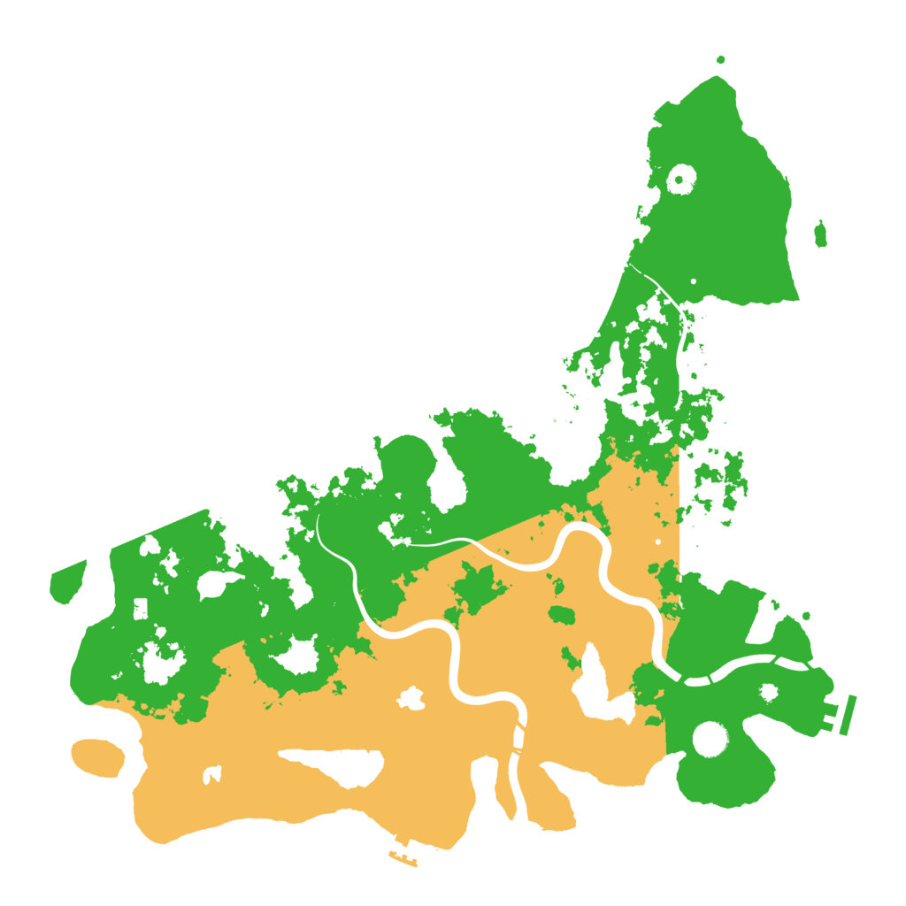 Biome Rust Map: Procedural Map, Size: 4500, Seed: 10310718