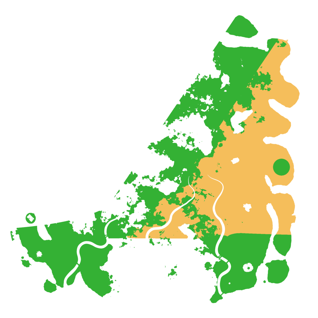 Biome Rust Map: Procedural Map, Size: 5000, Seed: 136585354