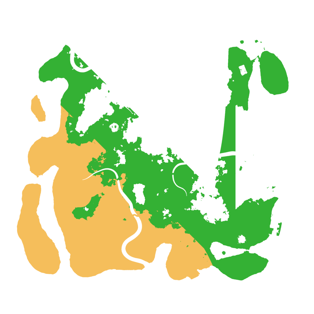 Biome Rust Map: Procedural Map, Size: 3500, Seed: 906047570