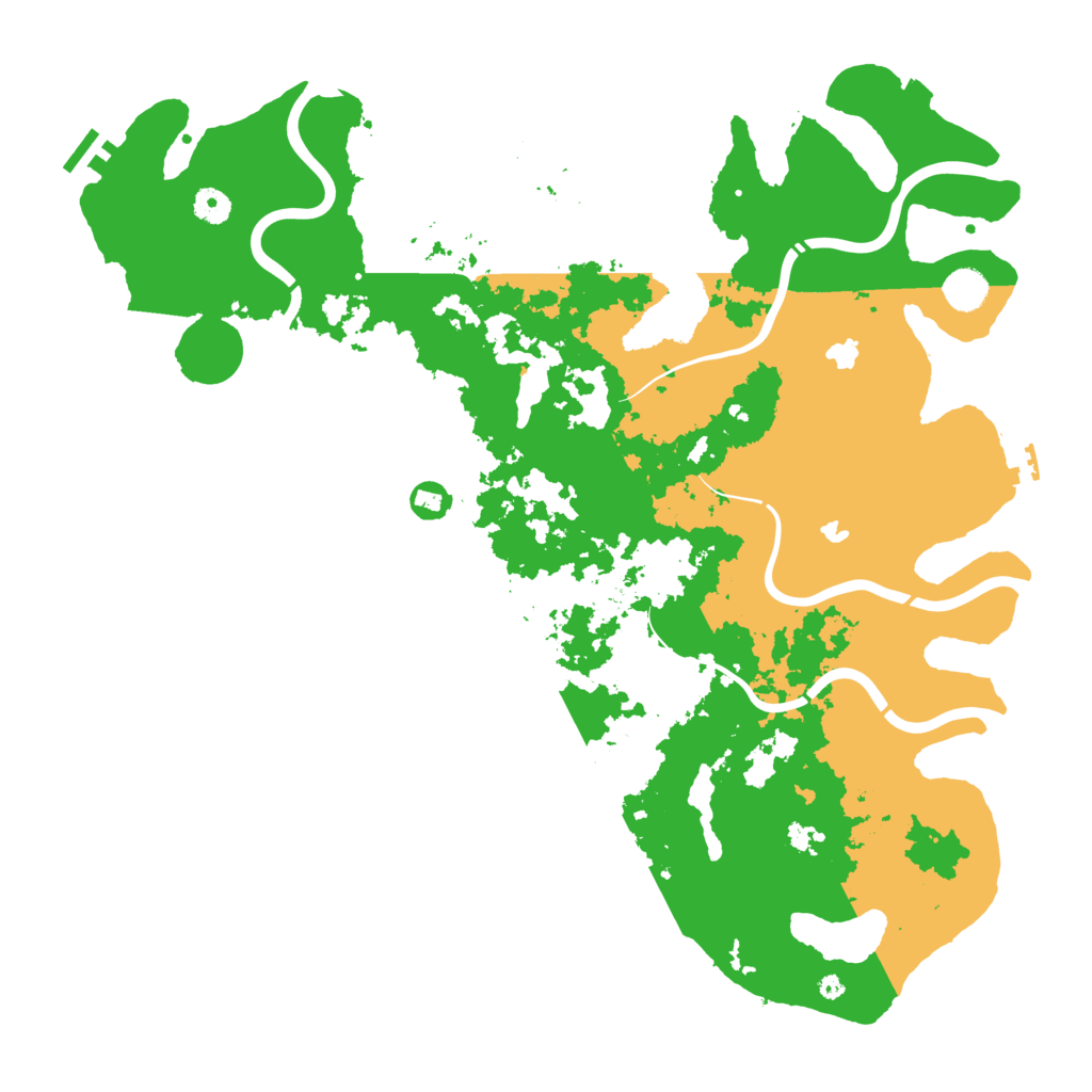 Biome Rust Map: Procedural Map, Size: 4500, Seed: 381357997