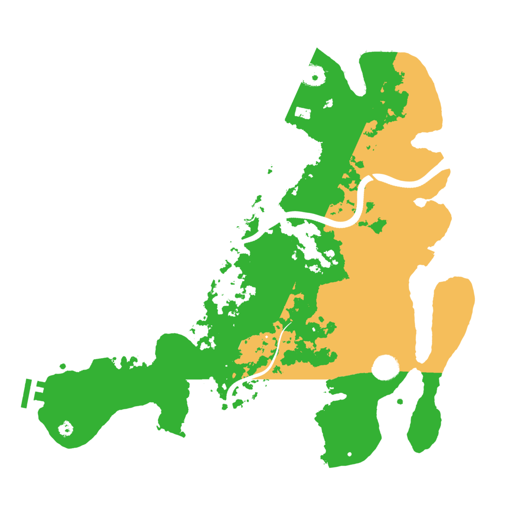 Biome Rust Map: Procedural Map, Size: 3500, Seed: 451742