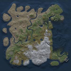 Thumbnail Rust Map: Procedural Map, Size: 4500, Seed: 1999355517, 17 Monuments