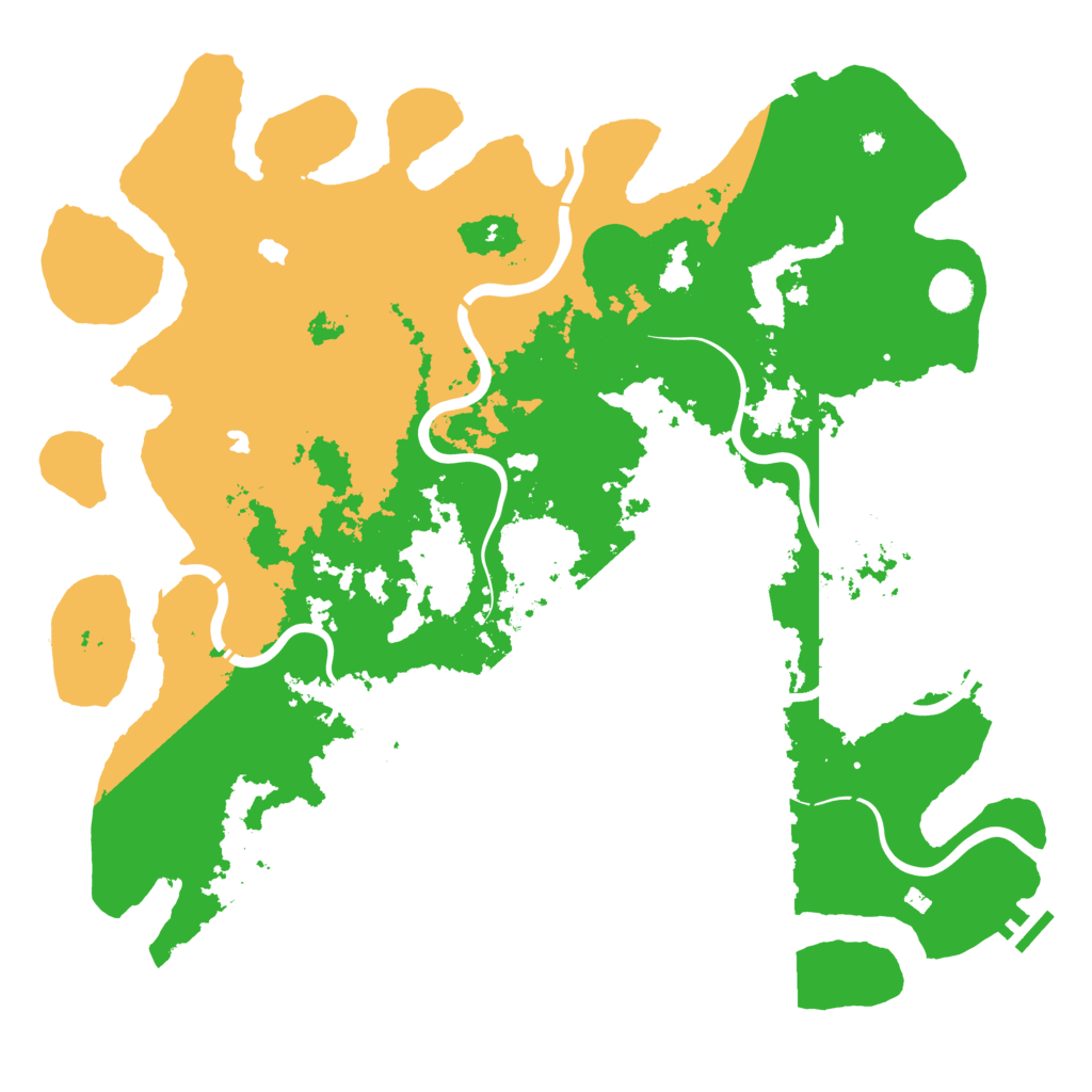 Biome Rust Map: Procedural Map, Size: 4500, Seed: 1999355517