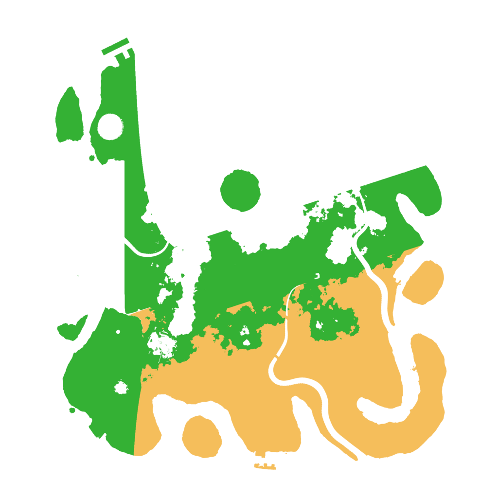 Biome Rust Map: Procedural Map, Size: 3500, Seed: 1808804696